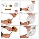 preview thumbnail 18 of 19, LALUZ Modern 1-Light Brass Gold Pendant Hand-blown Clear Glass Light for Kitchen Island