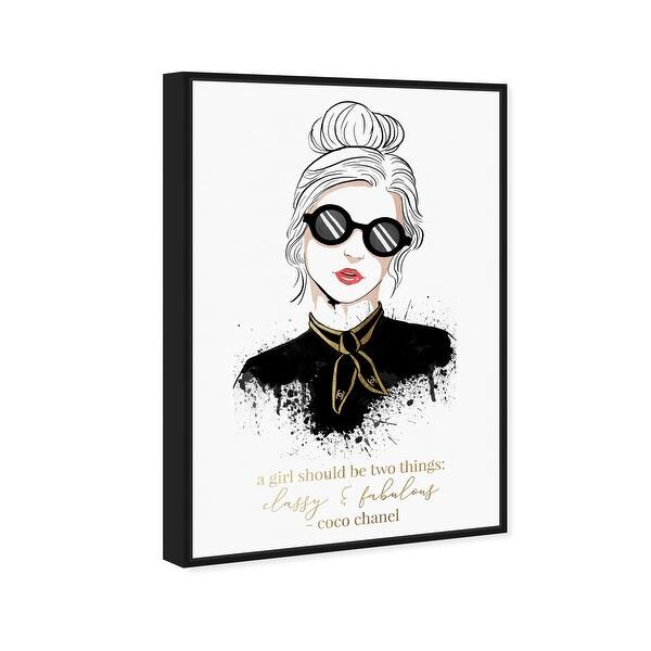 Oliver Gal Classy And Fabulous Paris Woman Fashion And Glam Wall Art Framed Canvas Print Outfits Gold Black Overstock 32481375 Framed prints in a range of sizes, styles and frame colors. usd