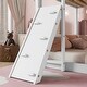 preview thumbnail 5 of 38, Floor Bunk Bed with Climbing Ramp,Ladder and Safety Guardrail,Twin Over Twin for Bedroom