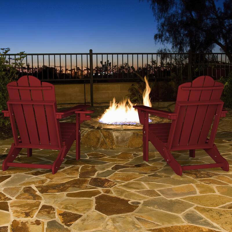 HDPE Plastic Outdoor/Indoor Adjustable Folding Adirondack Chair