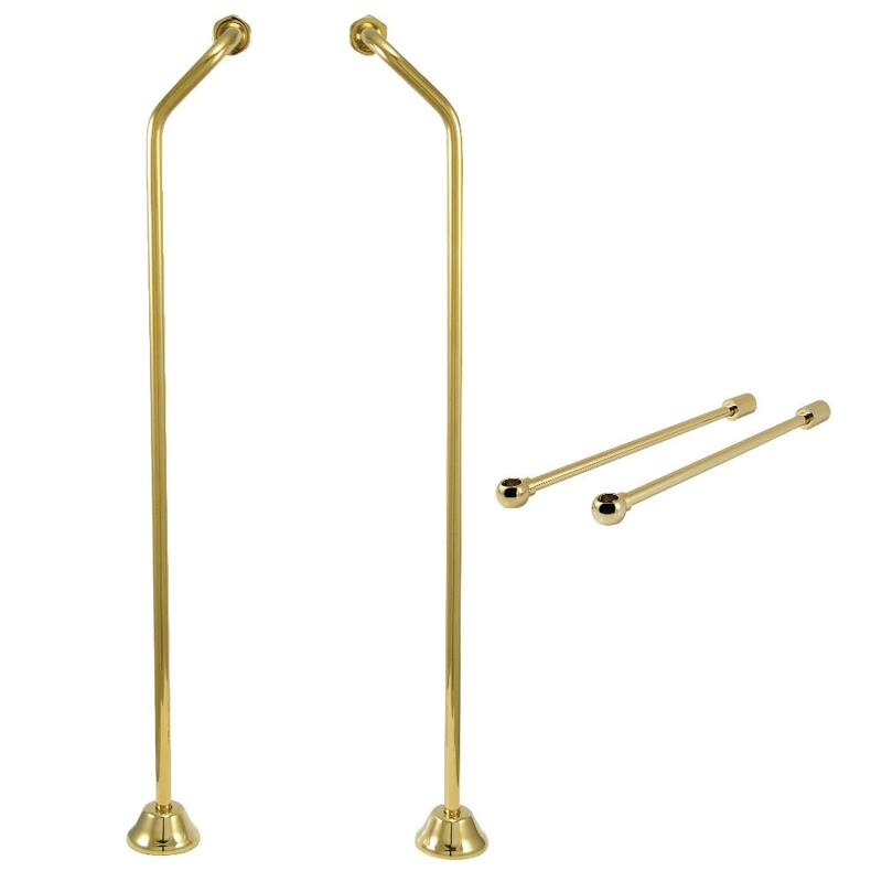Kingston Brass CCK47 Vintage 25" Metal Water Supply Line - Polished Brass