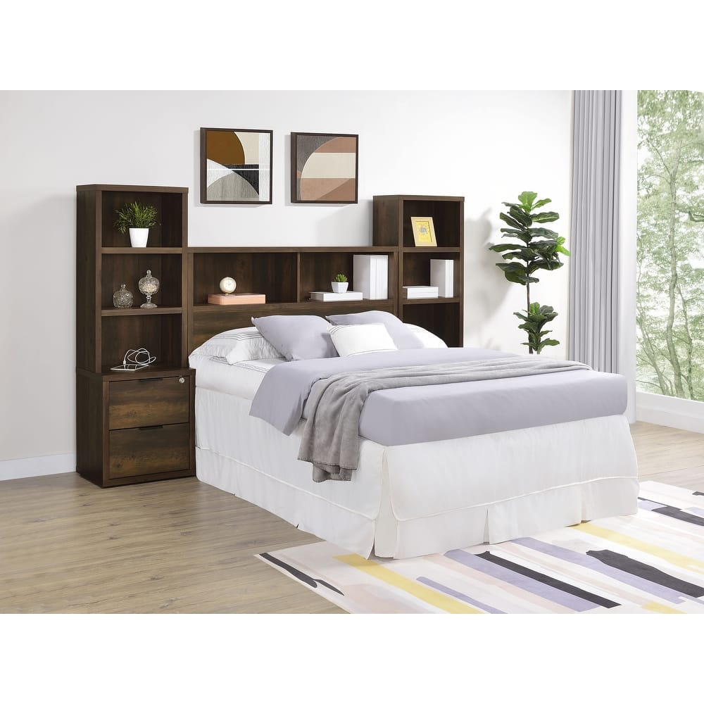 Westpark 3-Piece Bedroom Set Bookcase Headboard