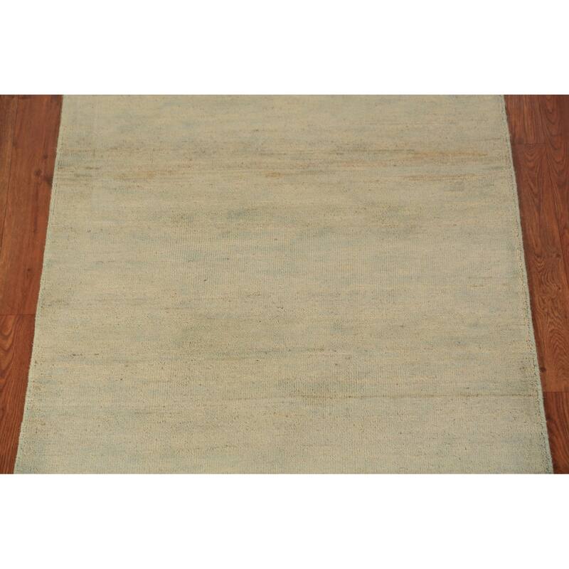 Gabbeh Oriental Runner Rug Hand-Knotted Multi-Color Wool Carpet - 2'10" x 6'7"