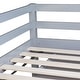 preview thumbnail 20 of 38, Twin Rubber Wood Loft Bed with Drawer Cabinet, Shelf Cabinet and Pull-out Desk with a Two-tier Side Shelf