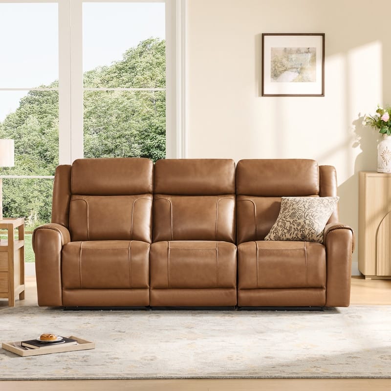 Spruce & Spring Leo Power Wall Hugger Reclining Sofa with Multi-Function Console