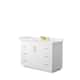 Option White, Gold Trim, White Quartz Top