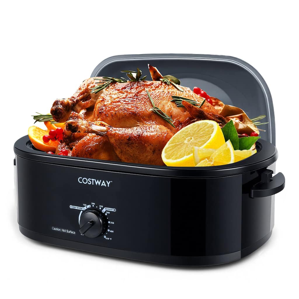 Costway 18 QT Electric Roaster Oven with Self-Basting Lid, Removable - See Details