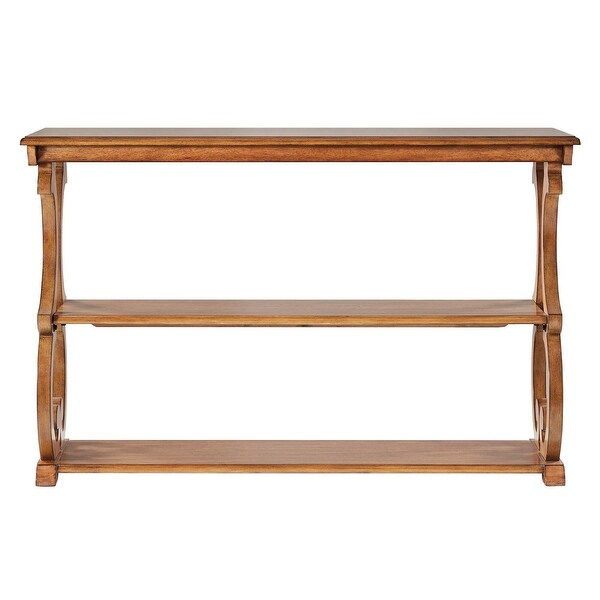 Lorraine wood scroll tv stand sofa table by inspire q classic discount