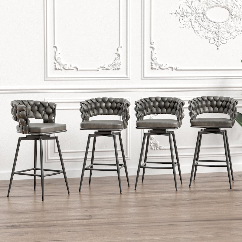 Bar Stool Set Of 2,Black Legs Barstools