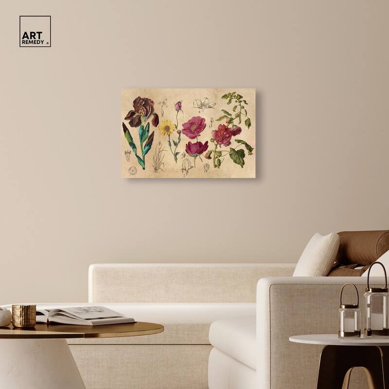 Blossoming Florals Canvas by Art Remedy, Gallery Wrapped