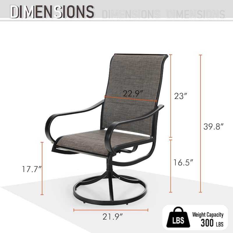 MAISON ARTS 5-Piece Square Patio Dining Set