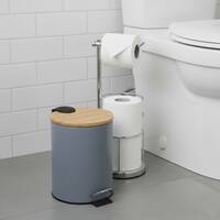 JOSUCLEN Bathroom Trash Can 4 Gallon, Samll Slim Garbage