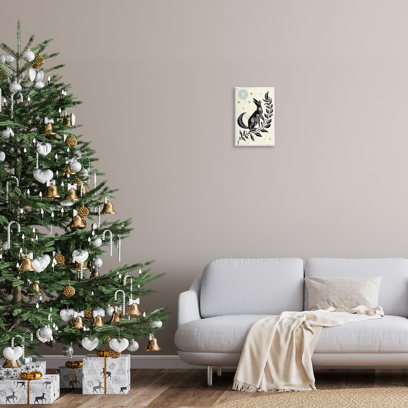 Stupell Howling Winter Wolf Wall Plaque Art Design By Hannah Moren