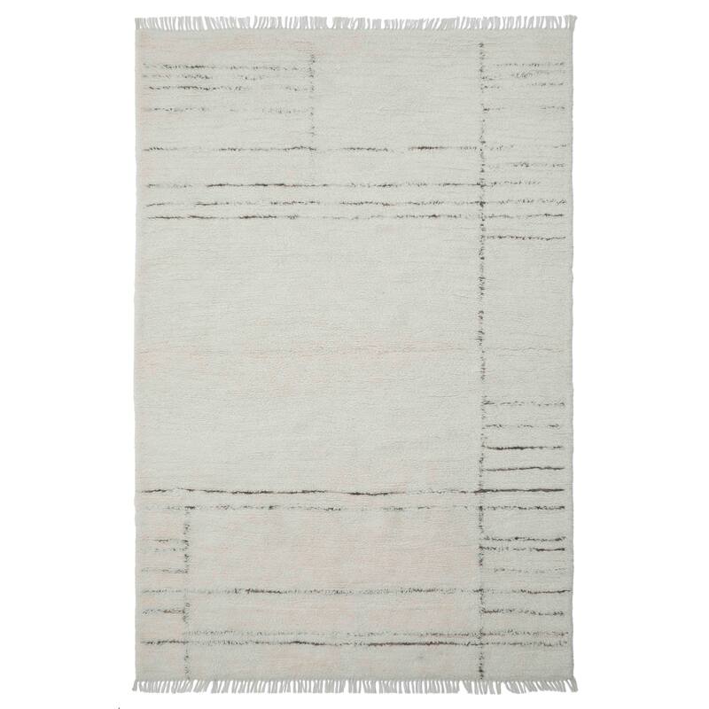Terra by Obeetee Turin Atlas Ivory Rug - Lavender/Ivory - 3' x 5'