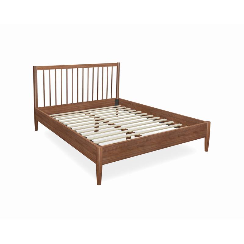 Rye Studio Santos Modern Slatted Wood Headboard Platform Bed