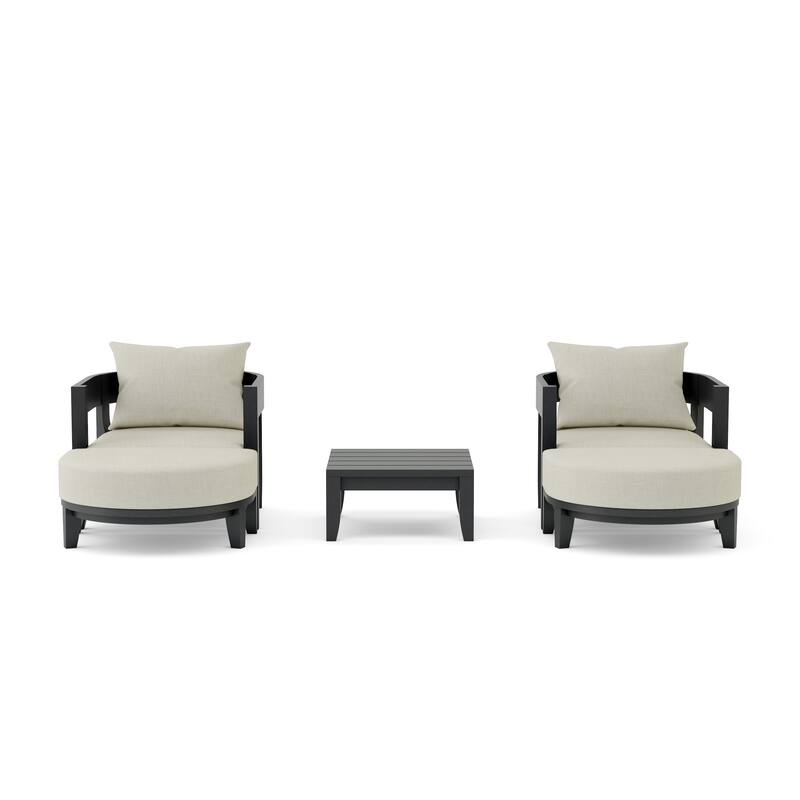 SET-172 5-pc Coronado Aluminum Deep Seating Set - Canvas Natural