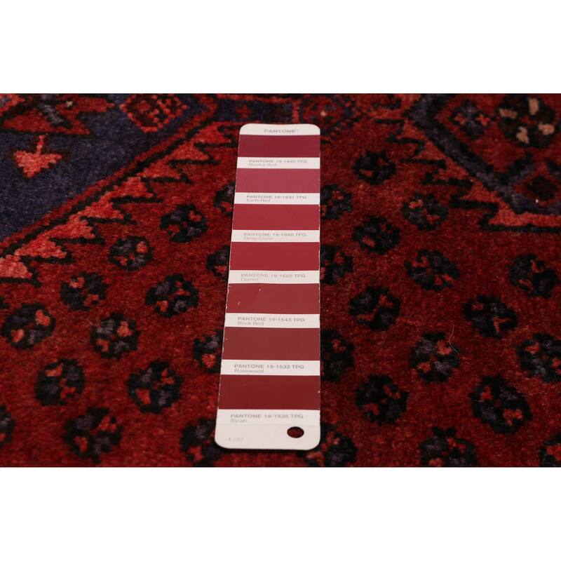 ECARPETGALLERY Hand-knotted Andelz Red Wool Rug - 3'4 x 6'10