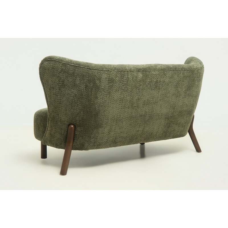 Christopher Knight Home - Chenille Upholstered Loveseat Sofa with Curved Backrest 57.9" Accent Sofa