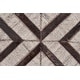 preview thumbnail 9 of 7, Canady Handmade Diamond Leather Rug, Gray/Blue, Area Rug