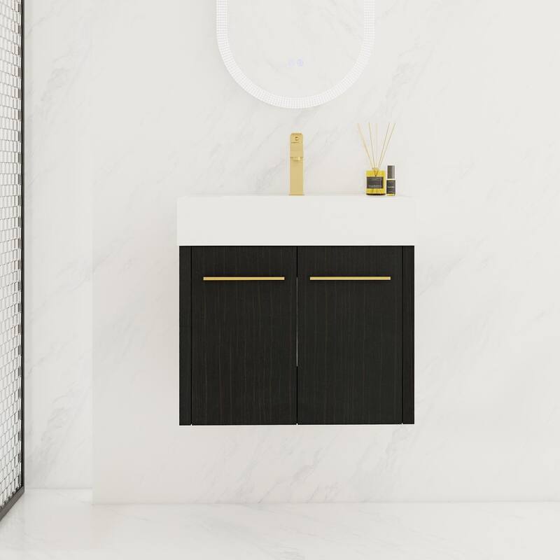 Wall-Mounted Bathroom Vanity with Sink