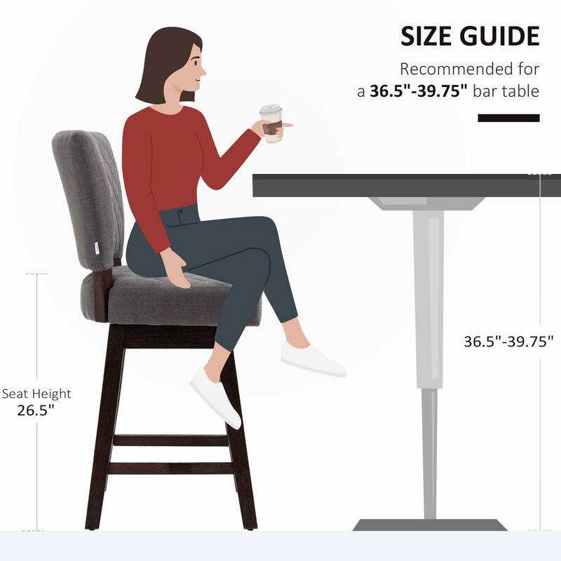 Counter Height Bar Stools, Set of 2
