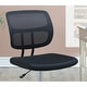 preview thumbnail 3 of 6, Home Office Chair with Cross Legged, Mesh Computer Chair with wheels, Work Chair with Breathable Material Seats - N/A