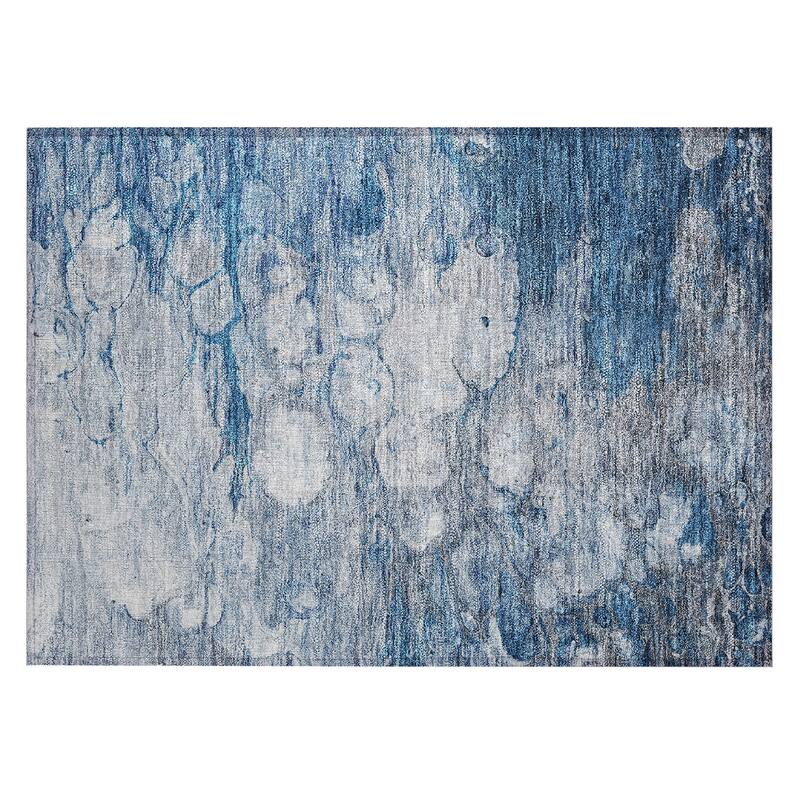 Machine Washable Indoor/ Outdoor Chantille Modern Abstract Rug