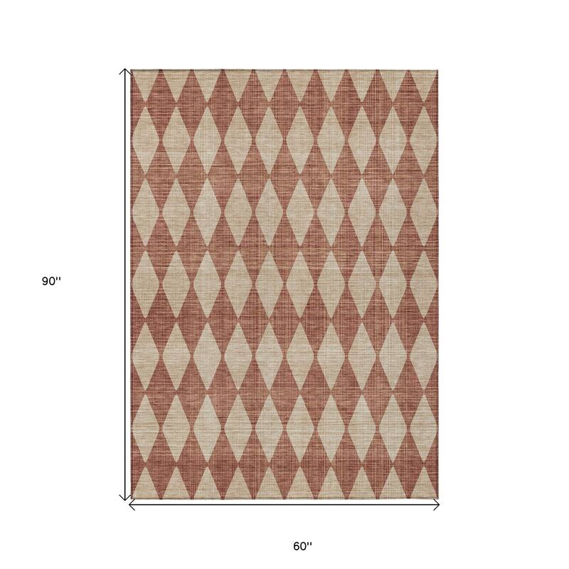 HomeRoots Geometric Transitional Rectangle Outdoor Rug