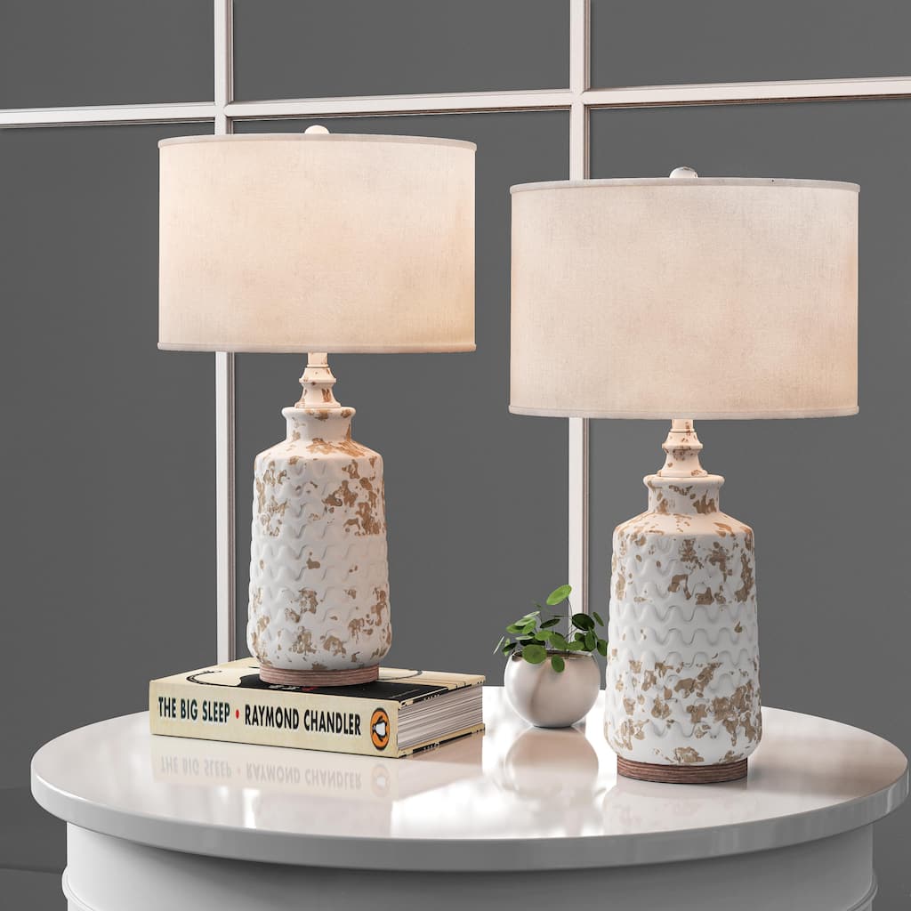 22.4"H Modern Ceramic Table Lamps Set of 2