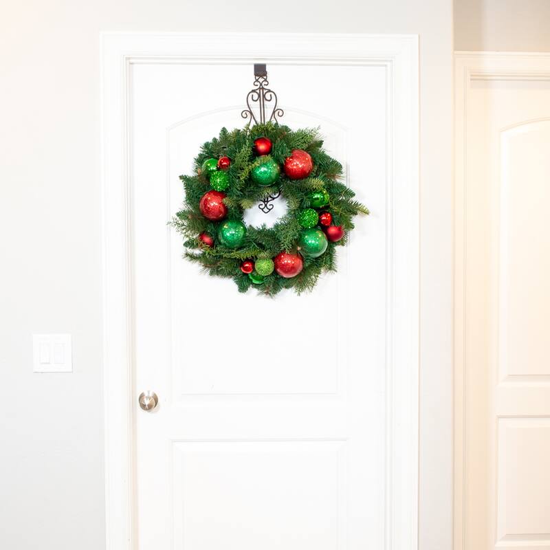 Village Lighting 24 in. Wreath - Christmas Cheer