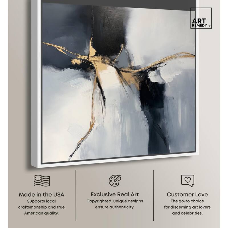 Golden Fissure II Canvas by Art Remedy