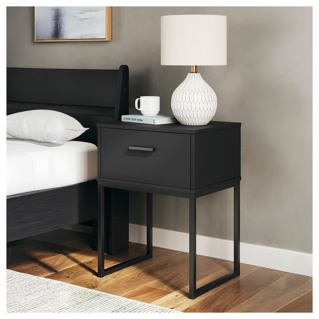 Signature Design by Ashley Socalle Black Nightstand