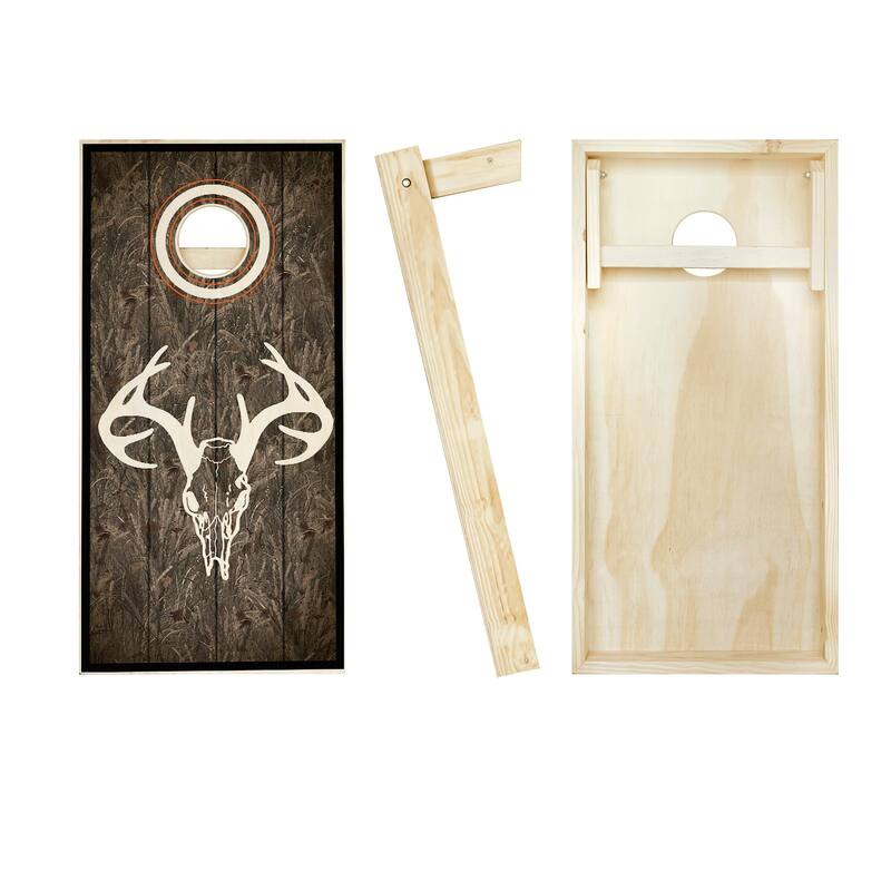 Camo Skull Outdoor Cornhole Board Game Set