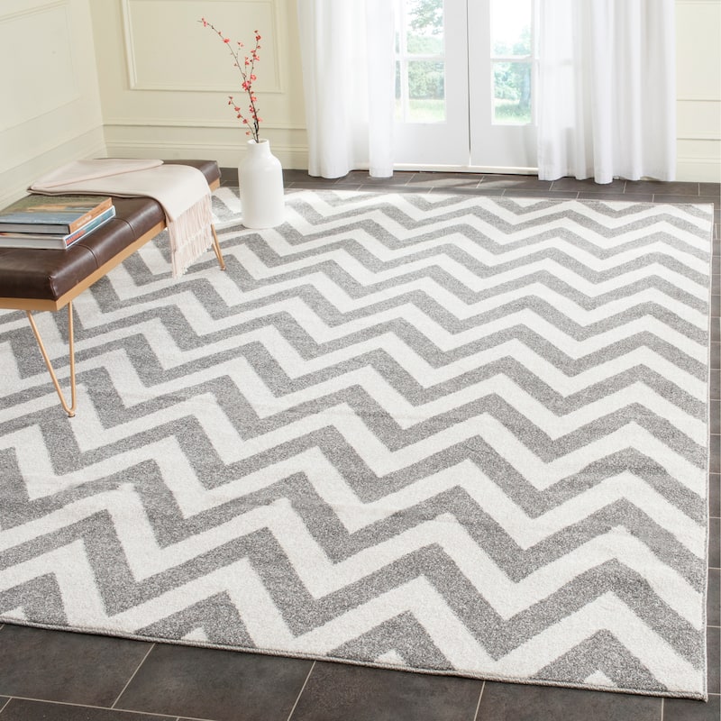 SAFAVIEH Amherst Rinny Modern Rug - 10' x 14' - Dark Grey/Beige