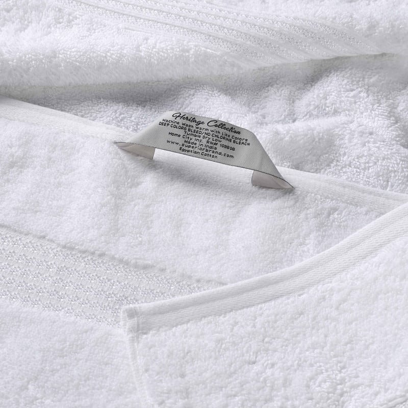 Superior Heritage Egyptian Cotton Absorbent 8-Piece Towel Set