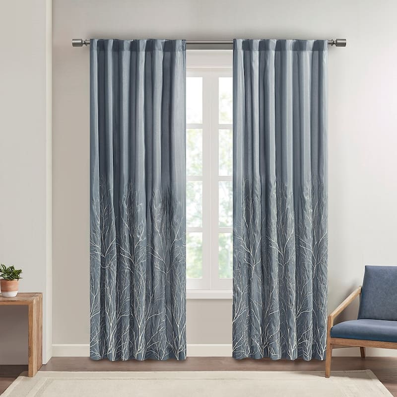 Curtain Panel(Only 1 Pc Panel) - Blue - 95 Inches