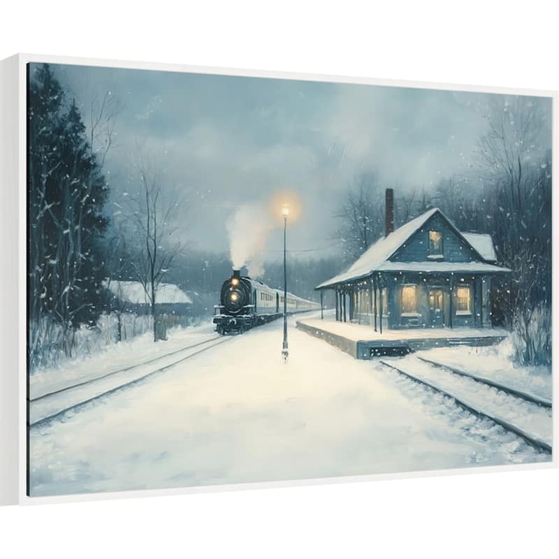Landscape Painting by Tradelink inhouse artist Framed Canvas Wall Art Print - Sylvie White