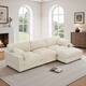 Option White-4 Pieces with Ottoman