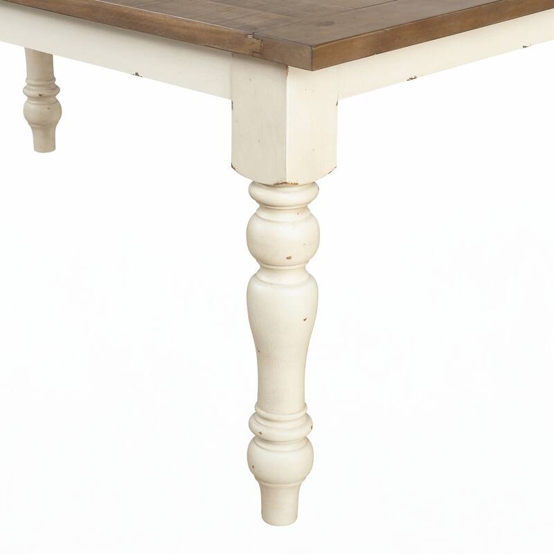 Upholstered Dining Bench, Antique White