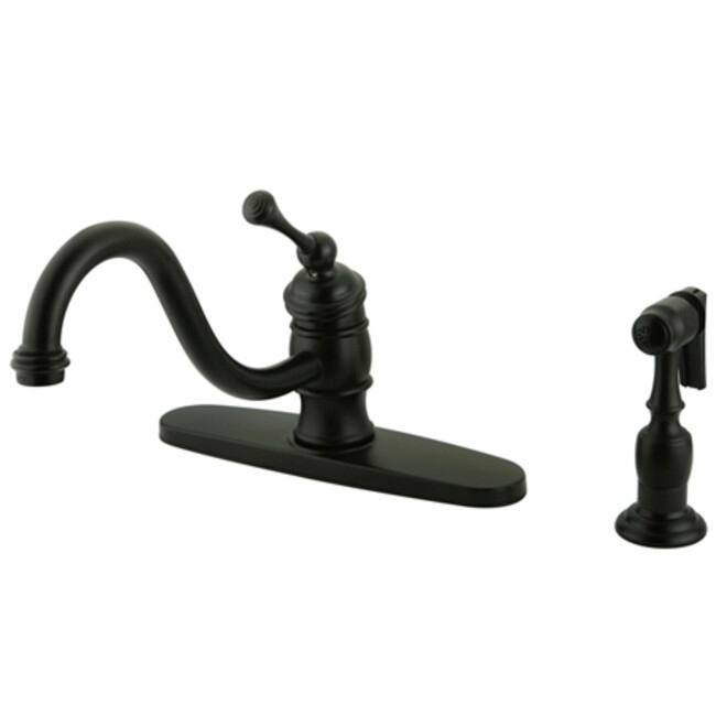 Kingston Brass Vintage Centerset Kitchen Faucet with Metal Lever