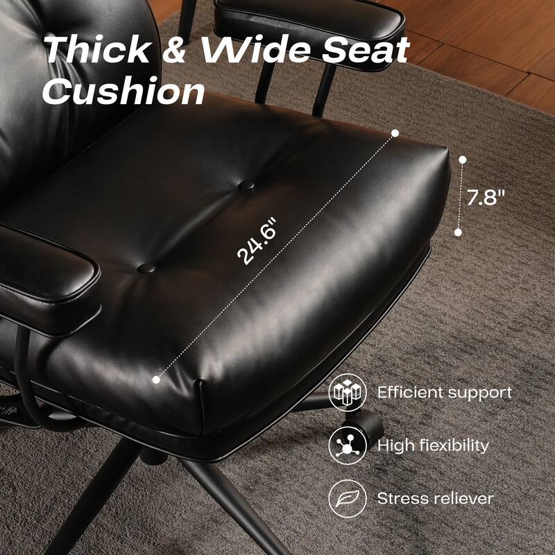 HOOOWOOO Ergonomic High Back Office Chair Adjustable Swivel Task Chair