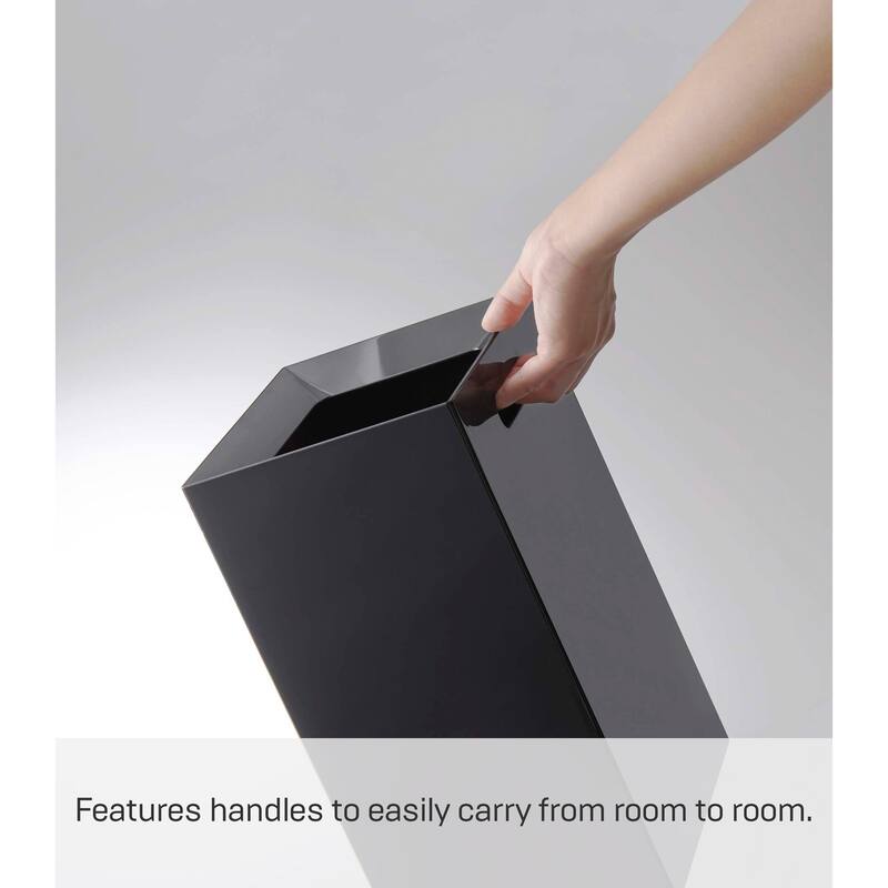 Yamazaki Home Trash Can - Two Styles, ABS Plastic, Short, 2.4 gallons, 9 liters