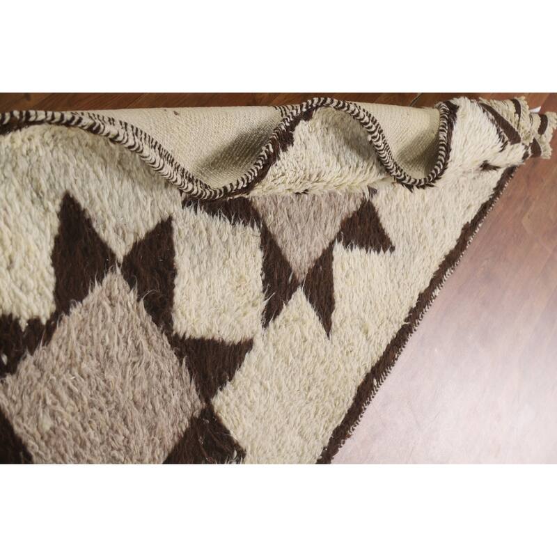 Anatolian Oriental Runner Rug Natural Dye Hand-knotted Wool Carpet - 3'0"x 10'5"