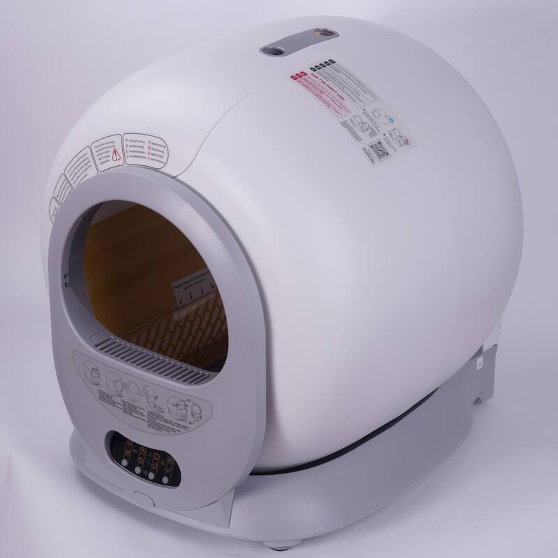 Self-Cleaning Cat Litter Box with Automatic Scooping and Odor Removal