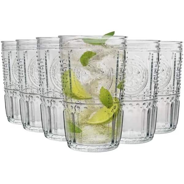Set of 6 Drinking Glasses - 16 oz