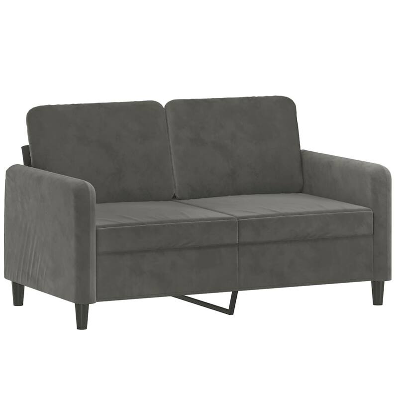 vidaXL Sofa Sectional Couch with Pillows and Cushions for Living Room Velvet
