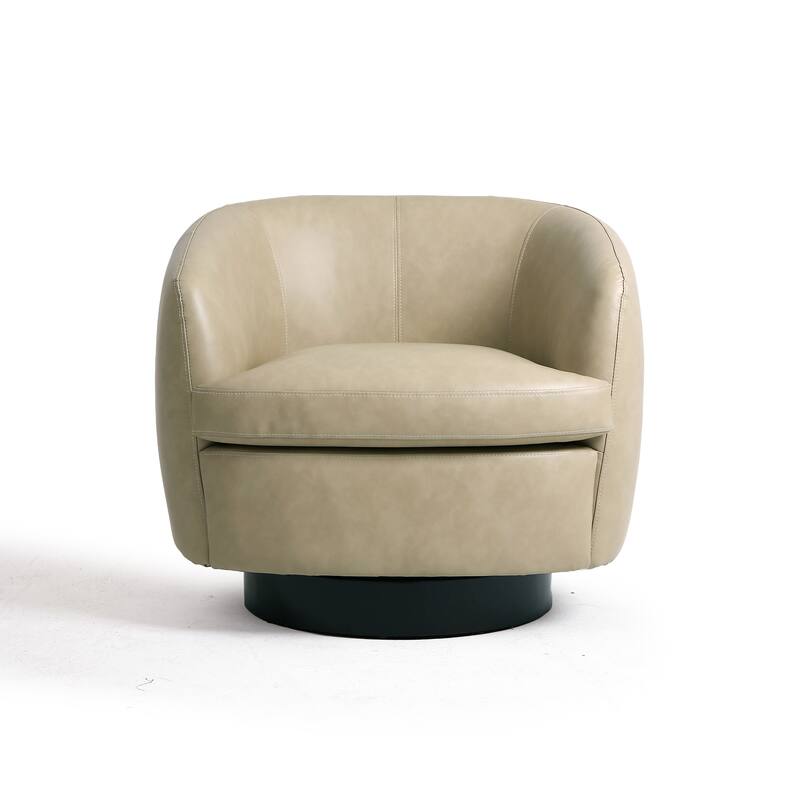 Upholstered Swivel Barrel Chair