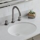 preview thumbnail 2 of 4, Lexicon Platinum V210 Quartz Composite Oval Vanity Sink - Galaxy White