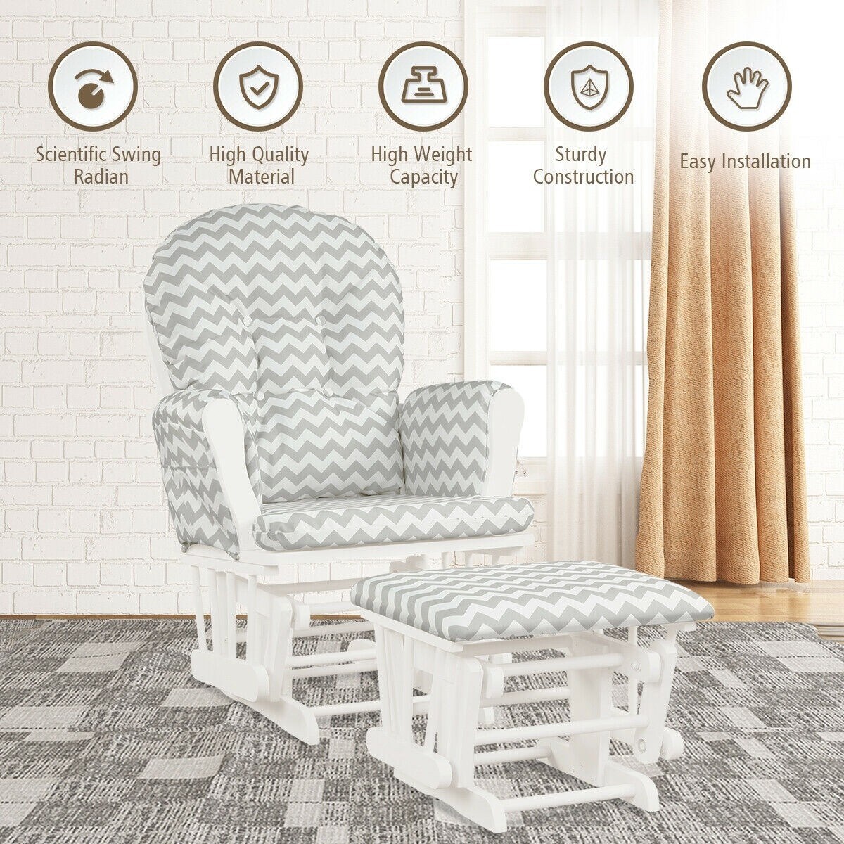 High weight capacity deals nursery rocker