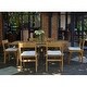 preview thumbnail 5 of 12, ROSSIO - Tempur Outdoor 7 Piece Retractable Teak Dining Set